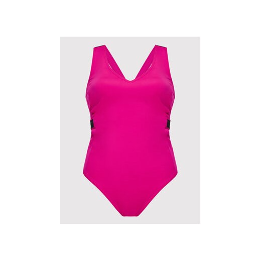 Calvin Klein Swimwear Strój kąpielowy Plunge KW0KW01667 Różowy XL MODIVO