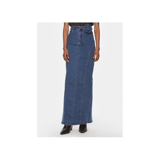 ROTATE Spódnica jeansowa 1119331826 Niebieski Slim Fit ze sklepu MODIVO w kategorii Spódnice - zdjęcie 168679331