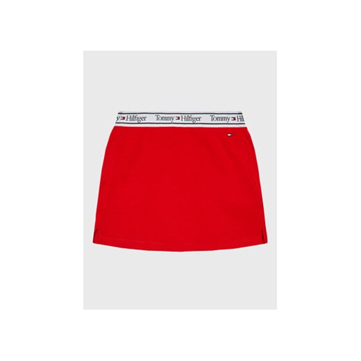 Tommy Hilfiger Spódnica KG0KG07158 M Czerwony Regular Fit ze sklepu MODIVO w kategorii Spódnice dziewczęce - zdjęcie 168679501