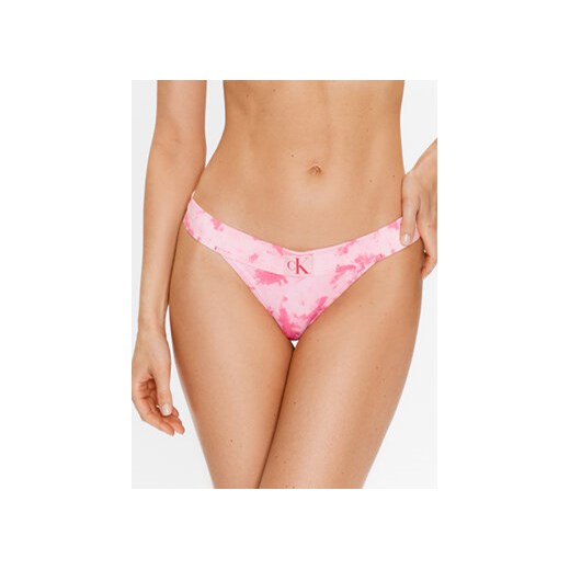 Calvin Klein Swimwear Dół od bikini KW0KW02126 Różowy ze sklepu MODIVO w kategorii Stroje kąpielowe - zdjęcie 168679552