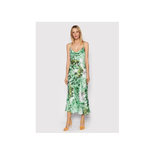 Guess Sukienka koktajlowa Akilina W2GK42 WD8G2 Zielony Slim Fit ze sklepu MODIVO w kategorii Sukienki - zdjęcie 168680093