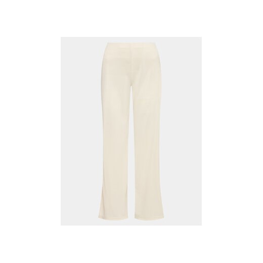 Gina Tricot Spodnie materiałowe Wide slit trousers 19421 Beżowy Regular Fit Gina Tricot XS promocja MODIVO