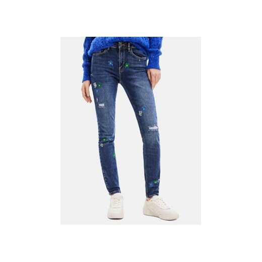 Desigual Jeansy 23WWDD17 Niebieski Slim Fit ze sklepu MODIVO w kategorii Jeansy damskie - zdjęcie 168680300