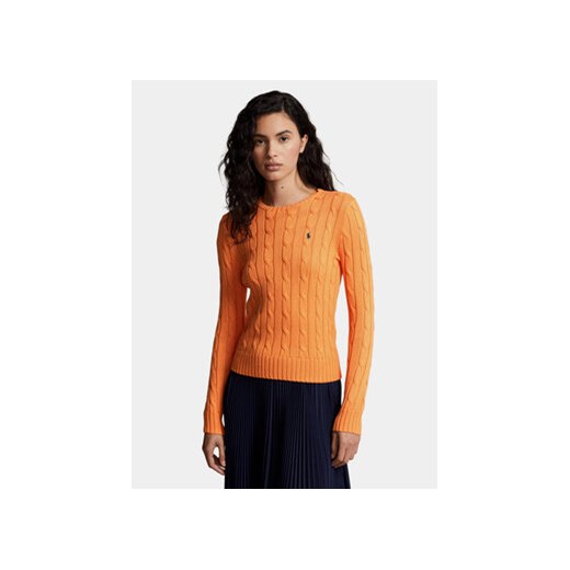 Polo Ralph Lauren Sweter Julianna 211891640008 Pomarańczowy Slim Fit ze sklepu MODIVO w kategorii Swetry damskie - zdjęcie 168680370