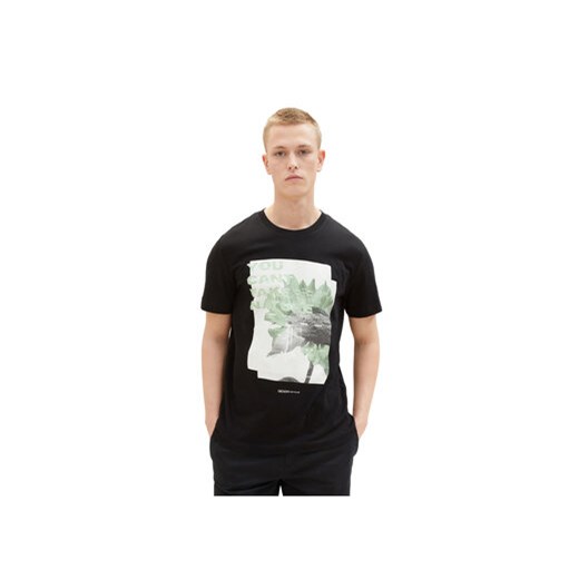 Tom Tailor Denim T-Shirt 1035599 Czarny ze sklepu MODIVO w kategorii T-shirty męskie - zdjęcie 168680473
