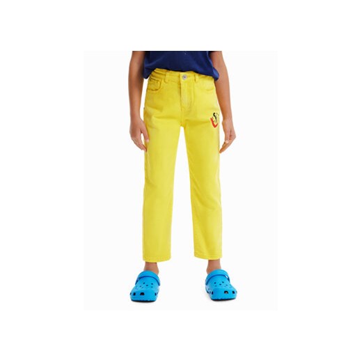 Desigual Jeansy 23SGDD03 Żółty Regular Fit ze sklepu MODIVO w kategorii Spodnie chłopięce - zdjęcie 168680480