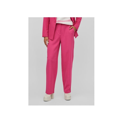 Vila Spodnie materiałowe Kamma 14083468 Różowy Wide Leg ze sklepu MODIVO w kategorii Spodnie damskie - zdjęcie 168680521