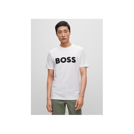 Boss T-Shirt Tiburt 345 50486200 Biały Regular Fit ze sklepu MODIVO w kategorii T-shirty męskie - zdjęcie 168680571