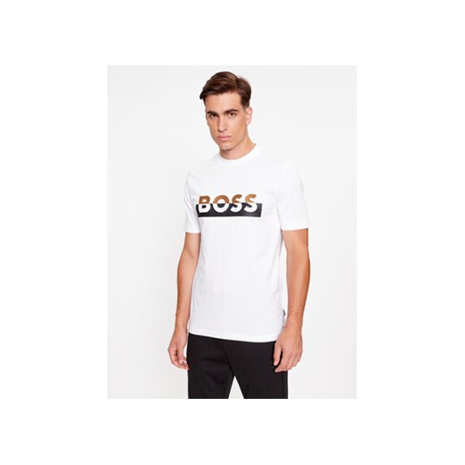 Boss T-Shirt Tiburt 421 50499584 Biały Regular Fit ze sklepu MODIVO w kategorii T-shirty męskie - zdjęcie 168680604