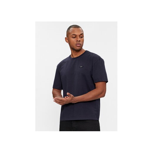 Calvin Klein T-Shirt K10K112749 Granatowy Comfort Fit ze sklepu MODIVO w kategorii T-shirty męskie - zdjęcie 168680912