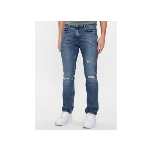 Hugo Jeansy Hugo 708 50507479 Niebieski Slim Fit ze sklepu MODIVO w kategorii Jeansy męskie - zdjęcie 168681452