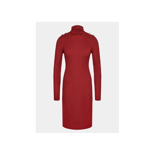 Brave Soul Sukienka dzianinowa LKD-248JEWELA Czerwony Regular Fit ze sklepu MODIVO w kategorii Sukienki - zdjęcie 168682380