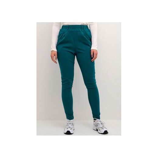 Kaffe Spodnie materiałowe Jillian 501021 Niebieski Regular Fit ze sklepu MODIVO w kategorii Spodnie damskie - zdjęcie 168682423