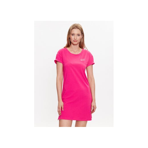 EA7 Emporio Armani Sukienka codzienna 3RTA61 TJPKZ 1417 Różowy Regular Fit ze sklepu MODIVO w kategorii Sukienki - zdjęcie 168682912