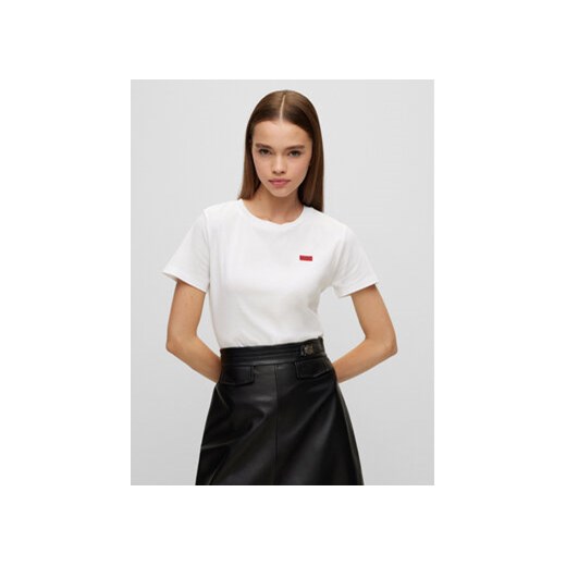 Hugo T-Shirt 50478510 Biały Regular Fit ze sklepu MODIVO w kategorii Bluzki damskie - zdjęcie 168682943
