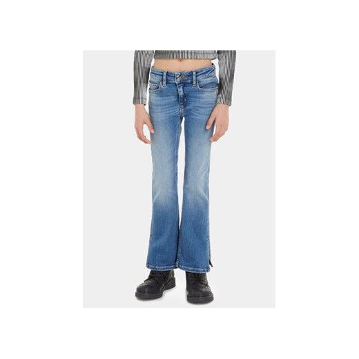 Calvin Klein Jeans Jeansy Split IG0IG02163 Niebieski Flare Fit ze sklepu MODIVO w kategorii Spodnie dziewczęce - zdjęcie 168683044