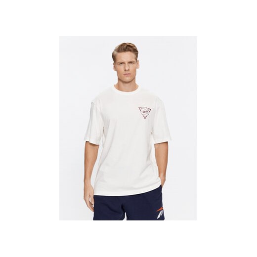Reebok T-Shirt Basketball IL4428 Biały Regular Fit ze sklepu MODIVO w kategorii T-shirty męskie - zdjęcie 168683234