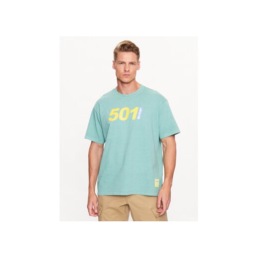 Levi's® T-Shirt 501 Logo 87373-0084 Zielony Vintage Fit ze sklepu MODIVO w kategorii T-shirty męskie - zdjęcie 168683343