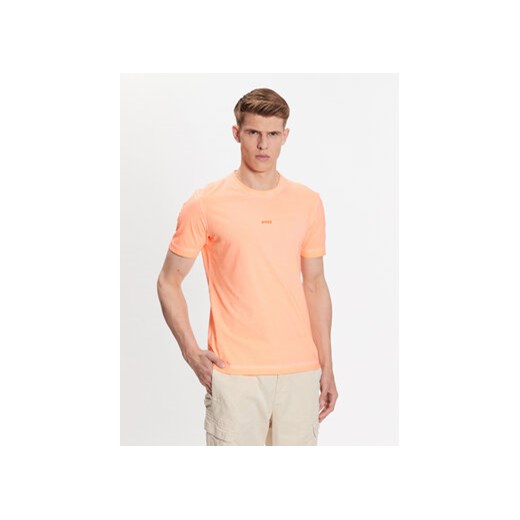 Boss T-Shirt 50477433 Pomarańczowy Regular Fit XL promocyjna cena MODIVO