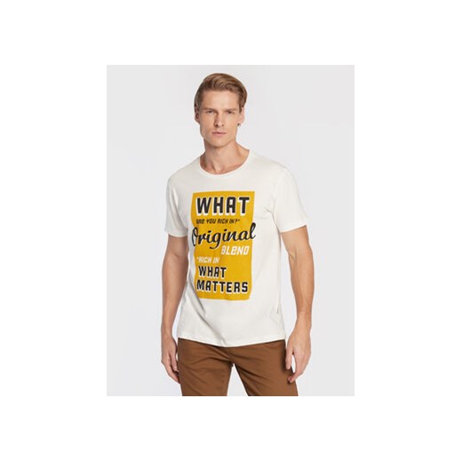 Blend T-Shirt 20714250 Biały Regular Fit ze sklepu MODIVO w kategorii T-shirty męskie - zdjęcie 168684843