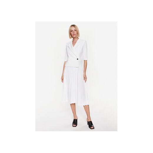 Rinascimento Sukienka koktajlowa CFC0113127003 Biały Regular Fit ze sklepu MODIVO w kategorii Sukienki - zdjęcie 168684950