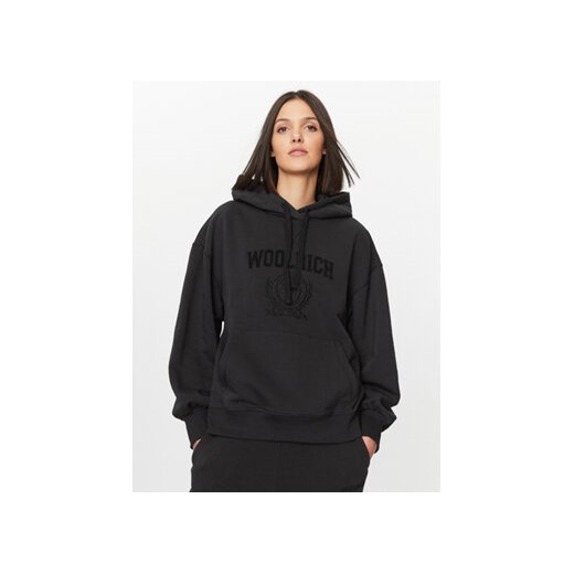 Woolrich Bluza Ivy Hoodie CFWWSW0123FRUT3164 Czarny Regular Fit Woolrich S okazja MODIVO
