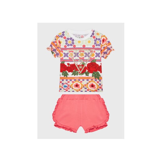 Guess Komplet t-shirt i spodenki A3GG01 K6YW3 Kolorowy Regular Fit ze sklepu MODIVO w kategorii Komplety niemowlęce - zdjęcie 168685332