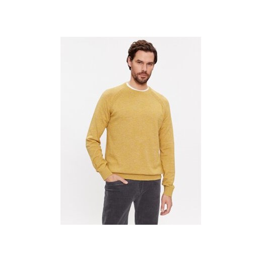 s.Oliver Sweter 2134591 Żółty Regular Fit ze sklepu MODIVO w kategorii Swetry męskie - zdjęcie 168685413