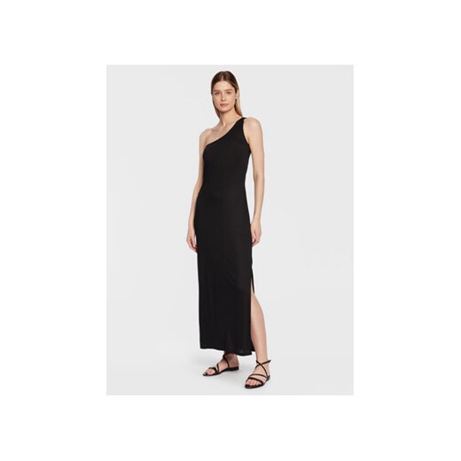 Calvin Klein Swimwear Sukienka plażowa KW0KW02098 Czarny Regular Fit ze sklepu MODIVO w kategorii Odzież plażowa - zdjęcie 168685521