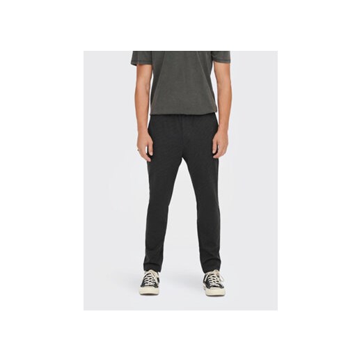 Only & Sons Spodnie materiałowe Linus 22023492 Czarny Relaxed Fit Only & Sons XS okazyjna cena MODIVO