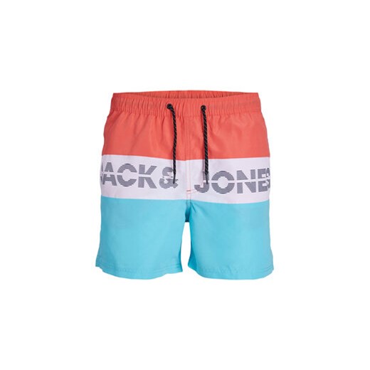 Jack&Jones Junior Szorty kąpielowe 12227529 Kolorowy Regular Fit Jack&jones Junior 128 MODIVO