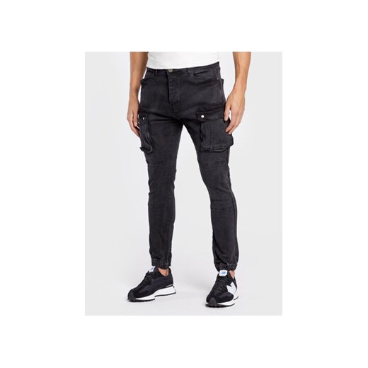 Brave Soul Joggery MJN-DUST Czarny Skinny Fit ze sklepu MODIVO w kategorii Spodnie męskie - zdjęcie 168685760