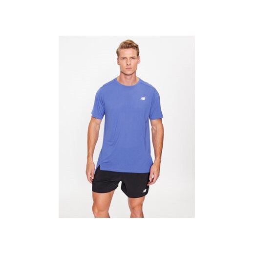 New Balance T-Shirt Accelerate Short Sleeve MT23222 Niebieski Regular Fit ze sklepu MODIVO w kategorii T-shirty męskie - zdjęcie 168686603