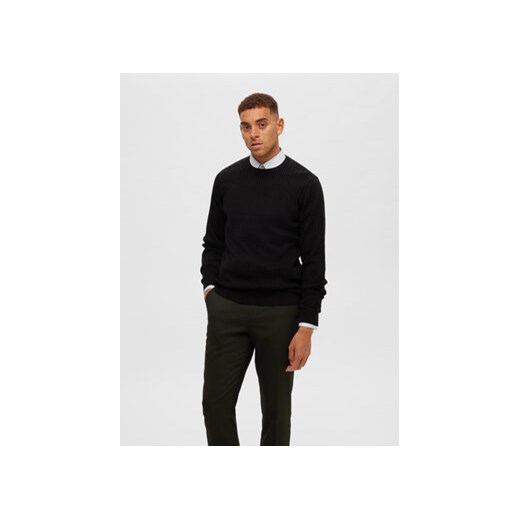 Selected Homme Sweter 16090606 Czarny Regular Fit ze sklepu MODIVO w kategorii Swetry męskie - zdjęcie 168686984