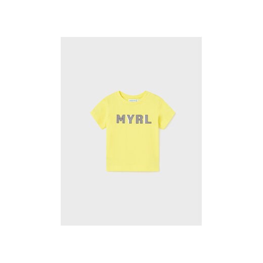 Mayoral T-Shirt 106 Żółty Regular Fit ze sklepu MODIVO w kategorii Koszulki niemowlęce - zdjęcie 168687170
