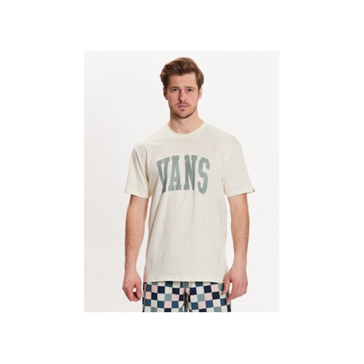 Vans T-Shirt Varsity Type Ss Tee VN00003B Biały Regular Fit ze sklepu MODIVO w kategorii T-shirty męskie - zdjęcie 168687250