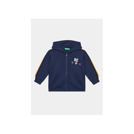 United Colors Of Benetton Bluza 3J68G502A Granatowy Regular Fit ze sklepu MODIVO w kategorii Bluzy chłopięce - zdjęcie 168687423
