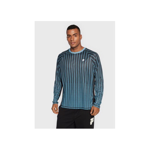 Fila Longsleeve Rochester Raglan FAM0124 Niebieski Regular Fit ze sklepu MODIVO w kategorii T-shirty męskie - zdjęcie 168687533