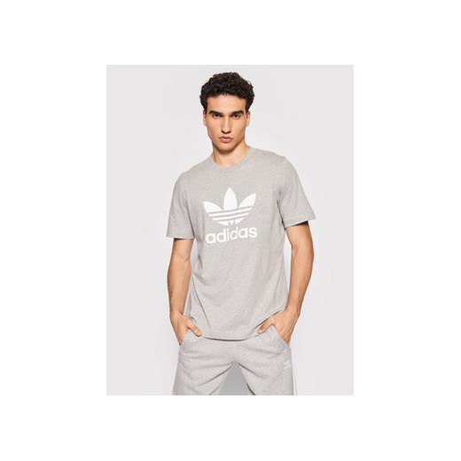 adidas T-Shirt adicolor Classics Trefoil H06643 Szary Regular Fit ze sklepu MODIVO w kategorii T-shirty męskie - zdjęcie 168687634