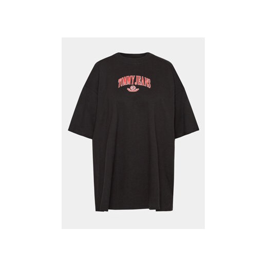 Tommy Jeans Curve T-Shirt Varsity DW0DW15689 Czarny Oversize ze sklepu MODIVO w kategorii Bluzki damskie - zdjęcie 168687692