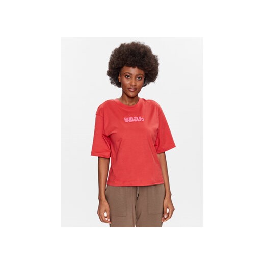 Outhorn T-Shirt TTSHF427 Czerwony Regular Fit ze sklepu MODIVO w kategorii Bluzki damskie - zdjęcie 168687711