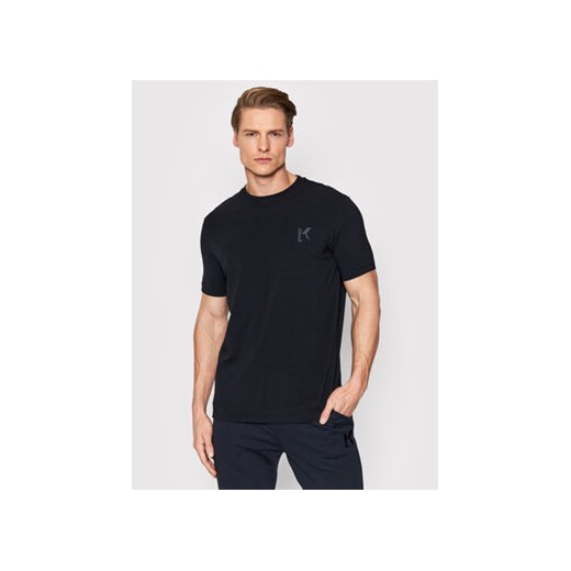KARL LAGERFELD T-Shirt Crewneck 755890 500221 Granatowy Regular Fit ze sklepu MODIVO w kategorii T-shirty męskie - zdjęcie 168688204