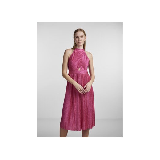 YAS Sukienka 26029815 Fioletowy Regular Fit ze sklepu MODIVO w kategorii Sukienki - zdjęcie 168688260