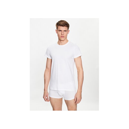 HOM T-Shirt 401330 Biały Regular Fit ze sklepu MODIVO w kategorii T-shirty męskie - zdjęcie 168688582