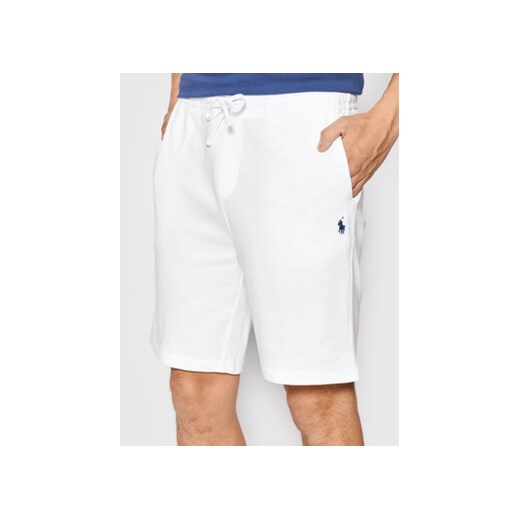 Polo Ralph Lauren Szorty sportowe 710704271004 Biały Regular Fit ze sklepu MODIVO w kategorii Spodenki męskie - zdjęcie 168688694