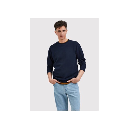 Selected Homme Bluza Morell 16085661 Granatowy Regular Fit ze sklepu MODIVO w kategorii Bluzy męskie - zdjęcie 168688721