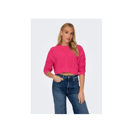 ONLY Sweter Malena 15309262 Różowy Regular Fit ze sklepu MODIVO w kategorii Swetry damskie - zdjęcie 168689282