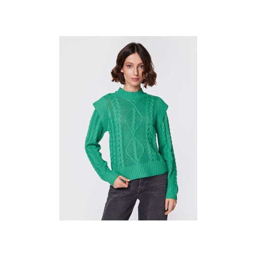 Brave Soul Sweter LK-248MAGGIE Zielony Regular Fit ze sklepu MODIVO w kategorii Swetry damskie - zdjęcie 168689363