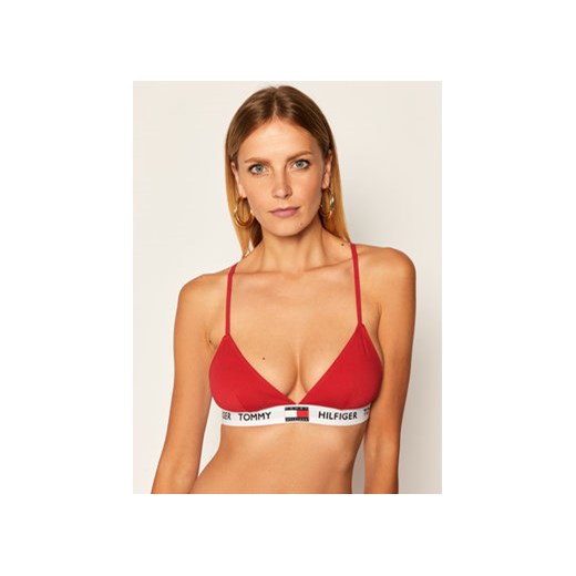 Tommy Hilfiger Biustonosz braletka Padded Triangle Bra UW0UW02243 Czerwony Tommy Hilfiger L promocja MODIVO