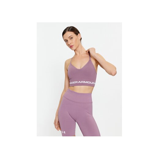 Under Armour Biustonosz sportowy Ua Seamless Low Long Bra 1357719 Fioletowy Under Armour XS okazja MODIVO